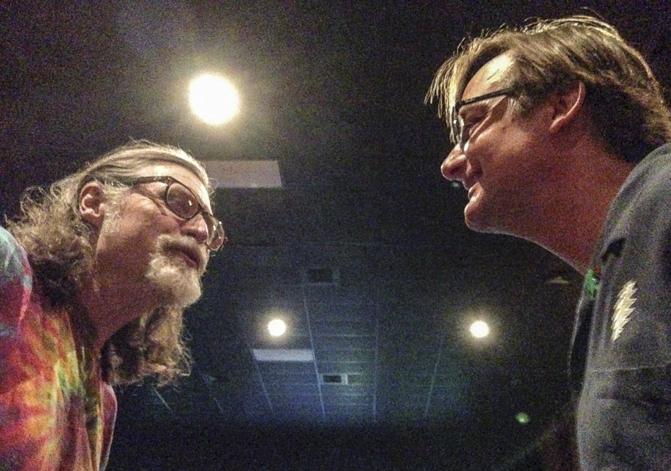 The author and Clay Brennecke ran into each other at the 2014 Grateful Dead Meet-up at the Movies, a fond reunion.