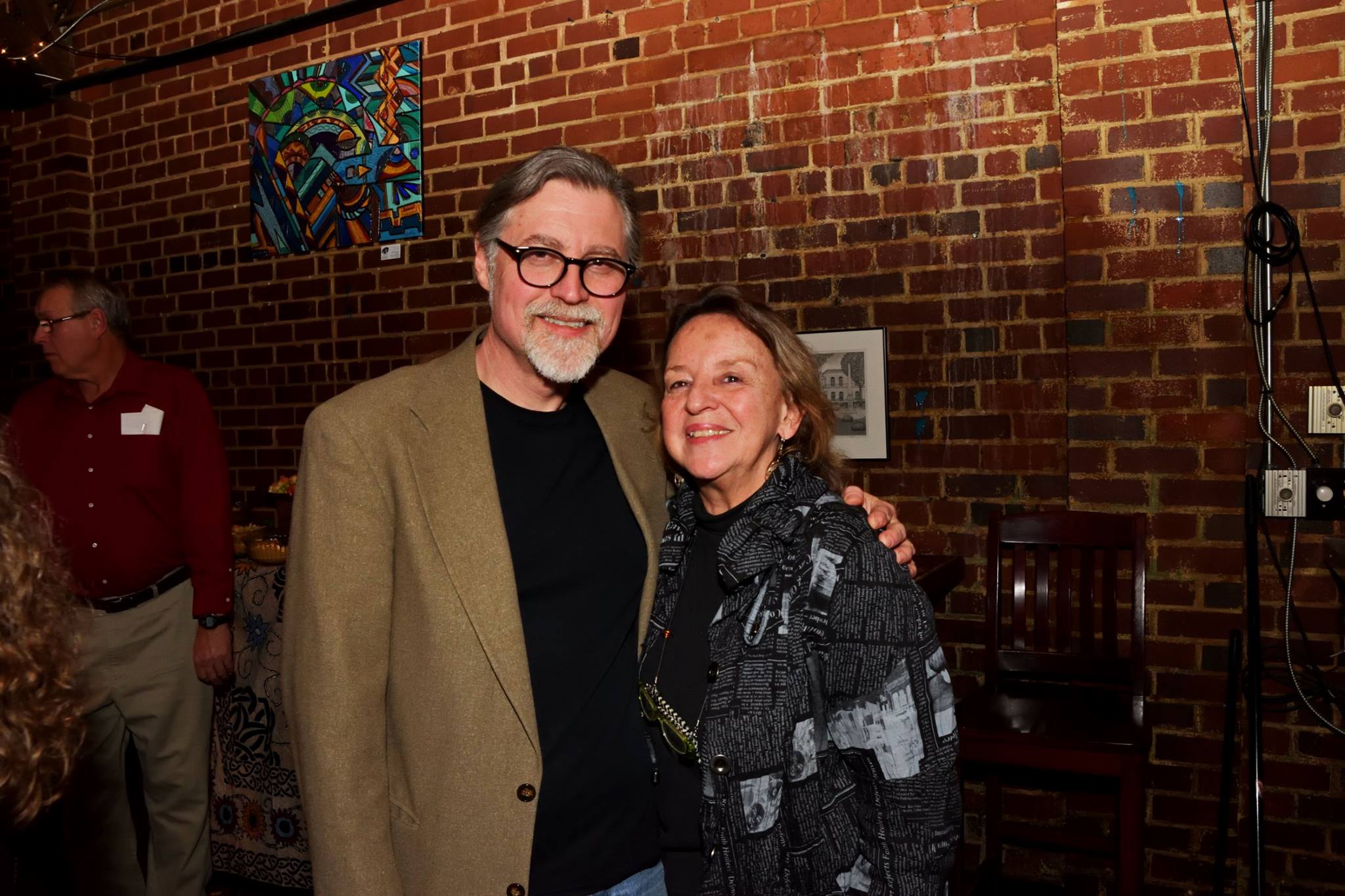 With longtime supporter and friend Sara June Goldstein of the SC Arts Commission. 